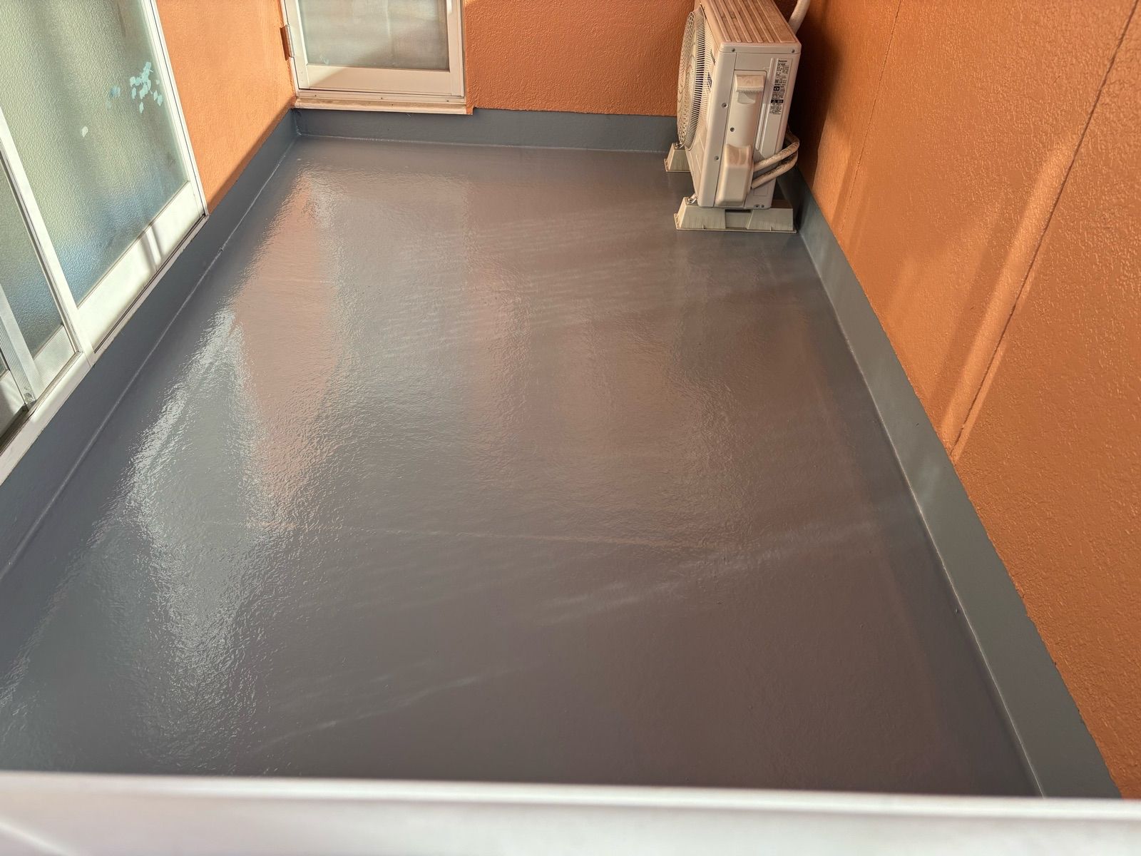 熊本市北区住宅全塗装ベランダ防水施工後