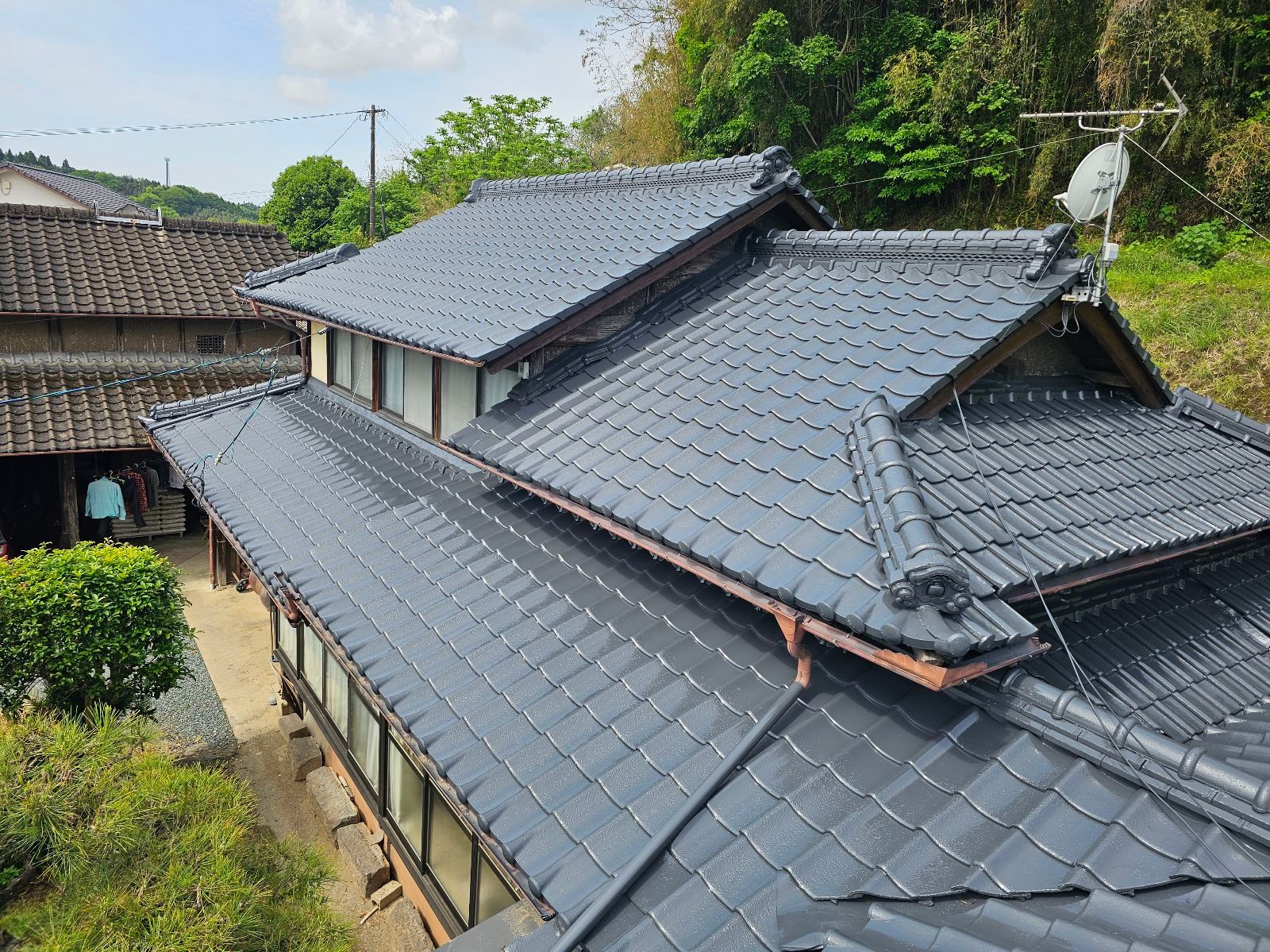 屋根塗装工事　施工後