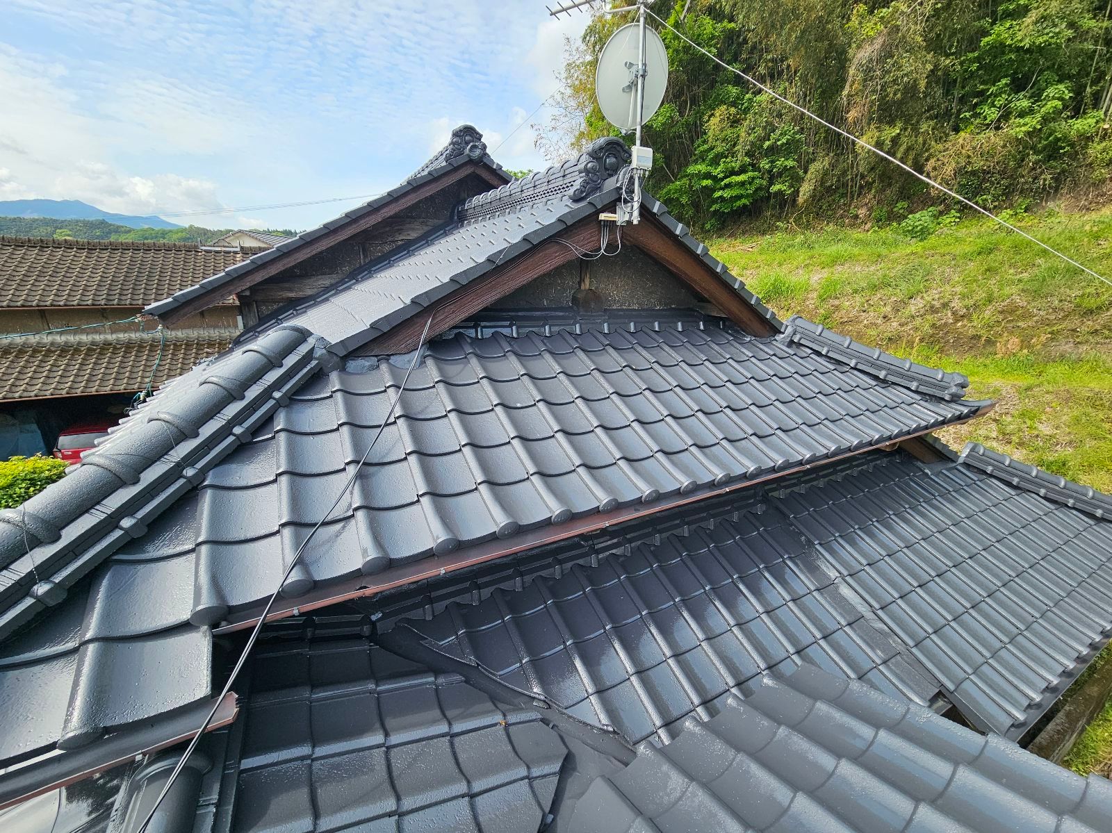 屋根塗装工事　施工後
