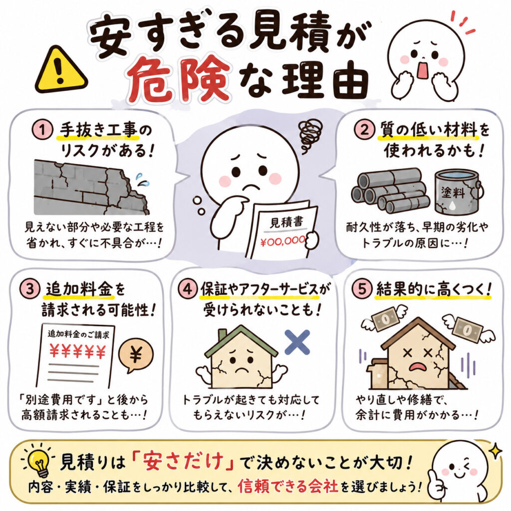 外壁塗装 価格だけでは決めてはいけない