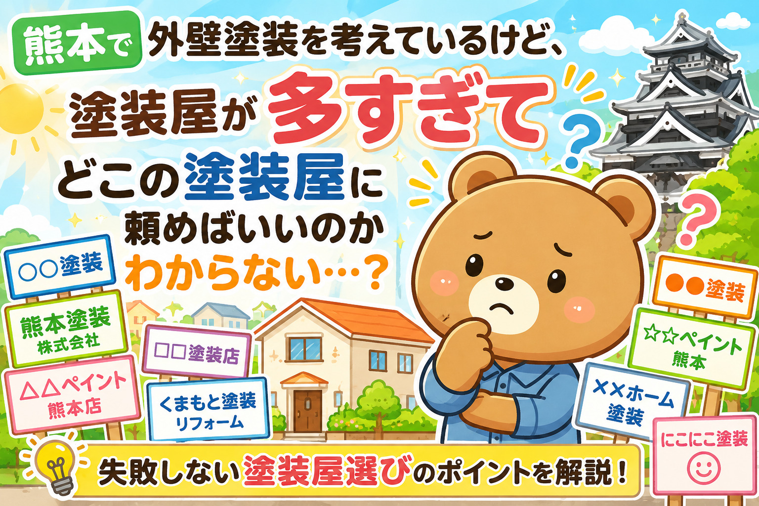 熊本外壁塗装 業者悩み