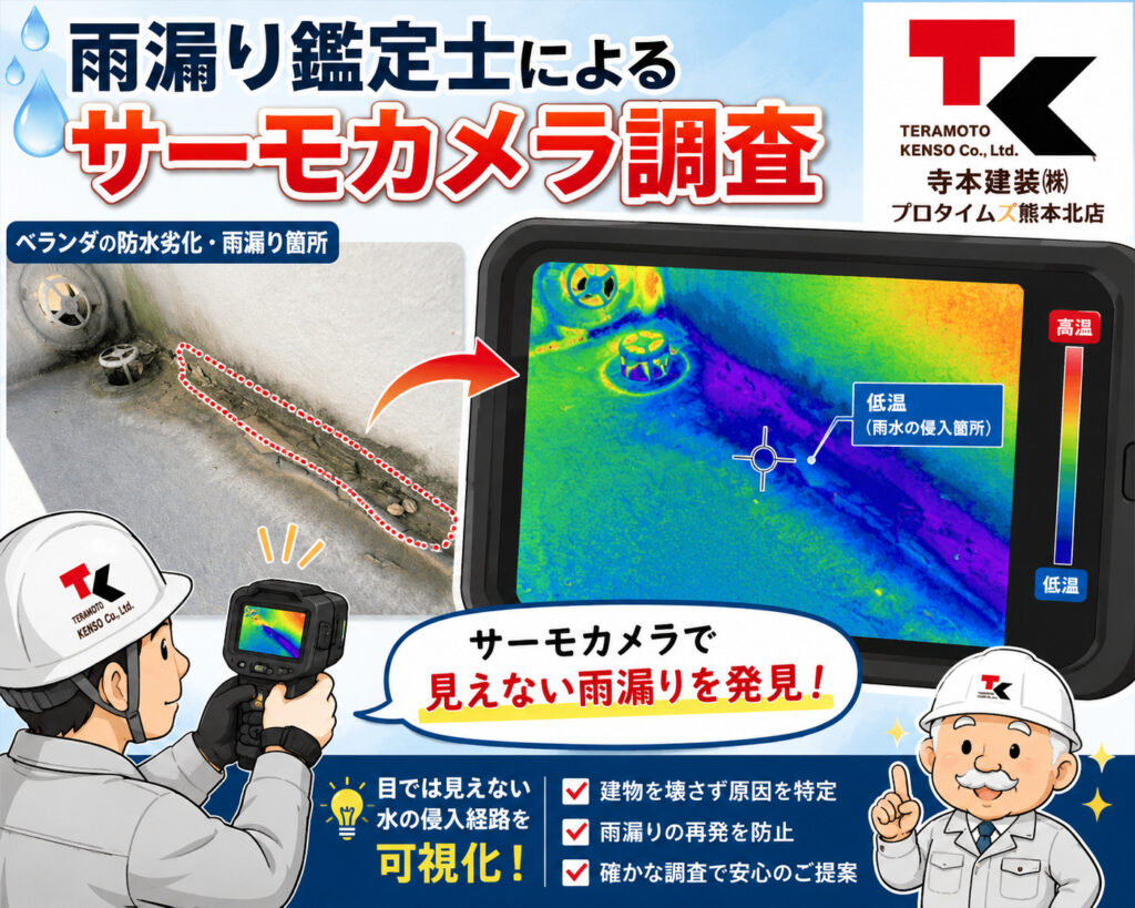 熊本外壁塗装　サーモカメラ