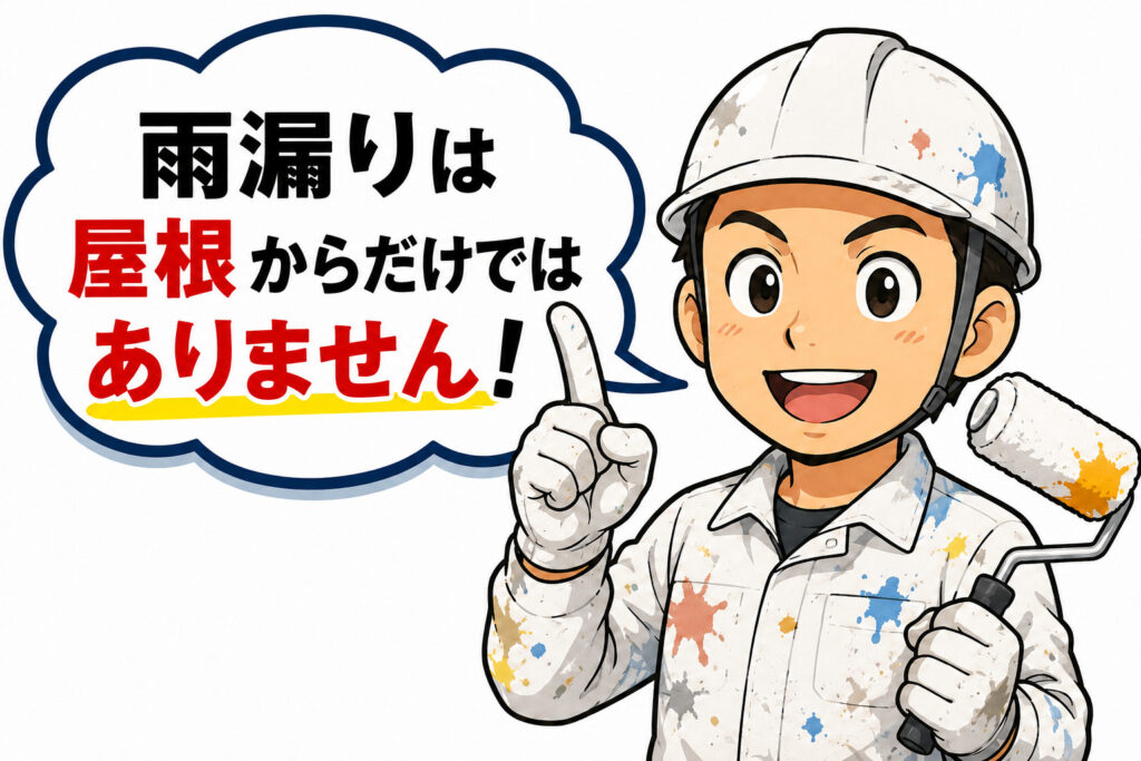 熊本外壁塗装　雨漏り