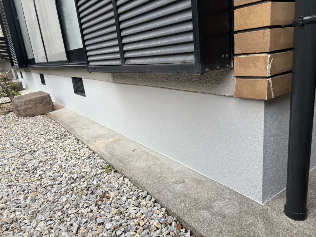 熊本外壁塗装　基礎塗装施工後
