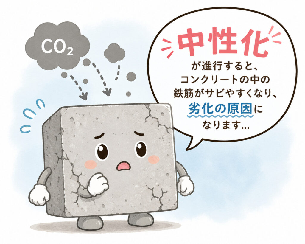 熊本外壁塗装　基礎中性化
