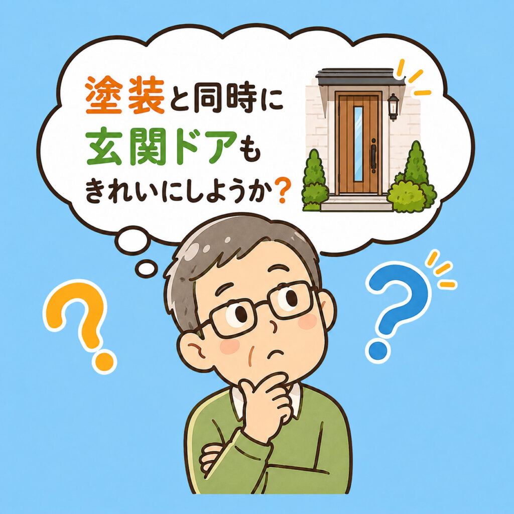 熊本外壁塗装 玄関ドアリフォーム