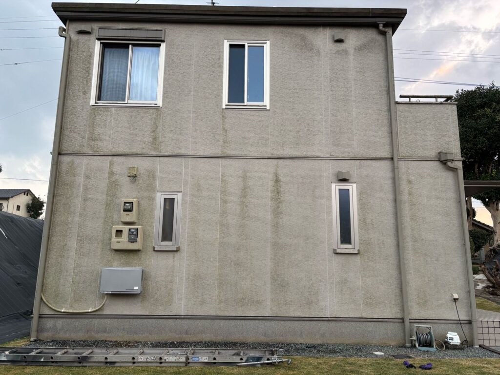 熊本外壁塗装　軒ゼロ住宅塗装