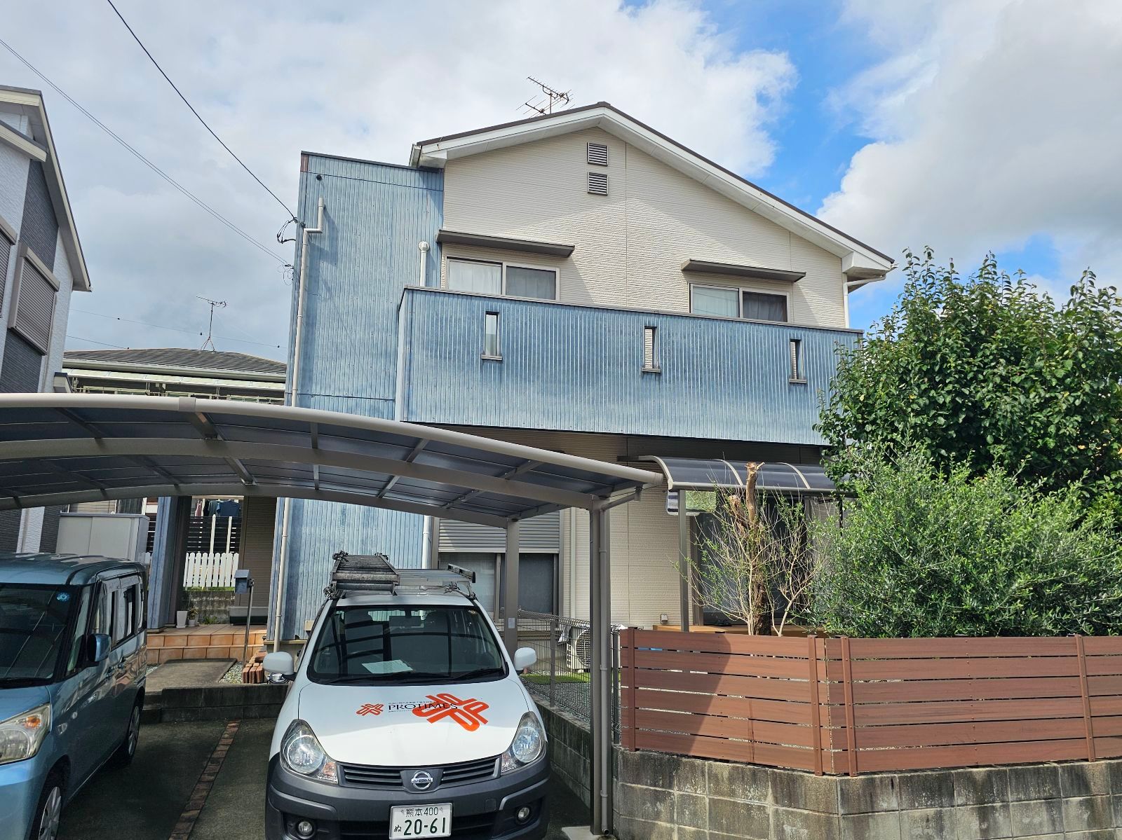 熊本外壁塗装　施工前現状