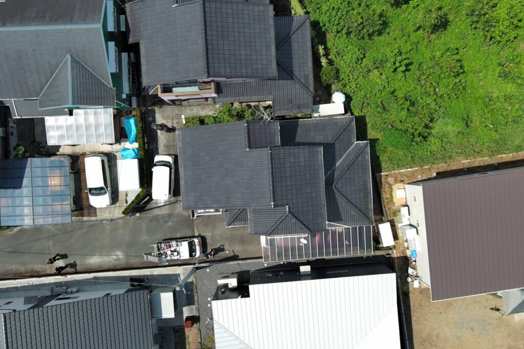 熊本外壁塗装　ドローン積算