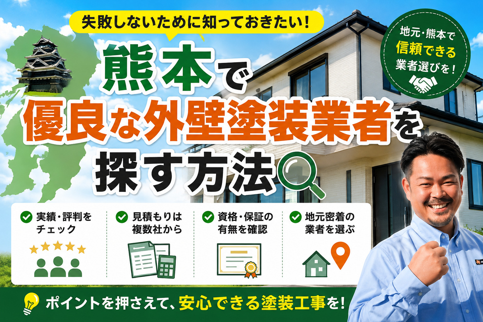 熊本外壁塗装 優良塗装店