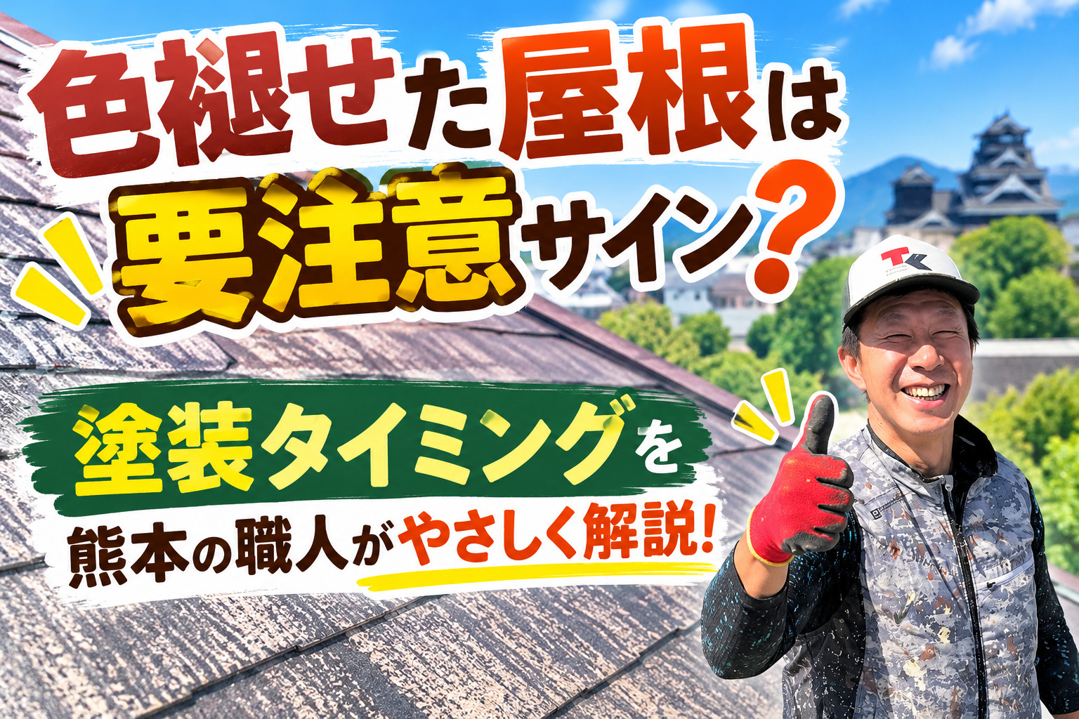 熊本外壁塗装 色褪せ屋根
