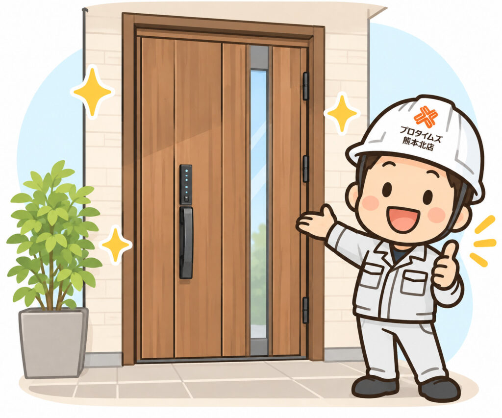 熊本外壁塗装 玄関ドアカバー工法