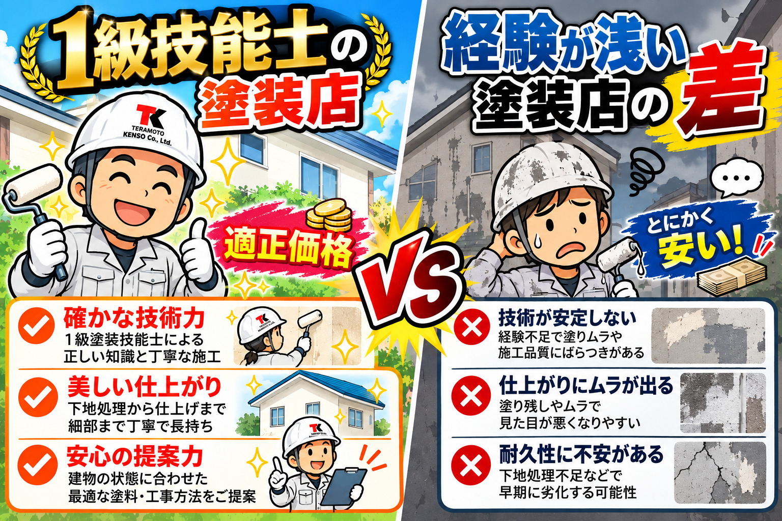 熊本外壁塗装　1級技能士がいる店